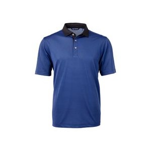 Cutter & Buck Virtue Eco Pique Micro Stripe Recycled Mens Big & Tall Polo