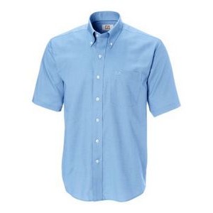Cutter & Buck Epic Easy Care Nailshead Mens Big and Tall Short Sleeve Dress Shirt