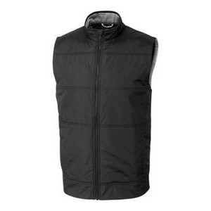 Cutter & Buck Stealth Hybrid Quilted Mens Big and Tall Windbreaker Vest