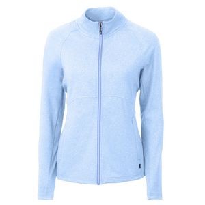 Cutter & Buck Adapt Eco Knit Heather Recycled Womens Full Zip