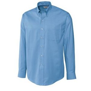 Cutter & Buck Epic Easy Care Nailshead Mens Big and Tall Long Sleeve Dress Shirt