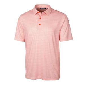 Cutter & Buck Pike Double Dot Print Stretch Mens Big and Tall Polo