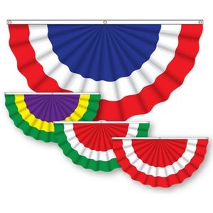 Traditional Pleated Nylon Fan Bunting