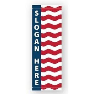 US7 Patriotic Pole Banner w/Slogan