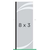 Custom 8' x 3' Vertical Flag (2 Side)