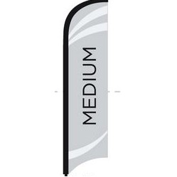 Custom 8.5' Tail Feather Flag Only (2 Side)