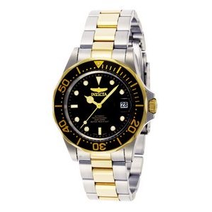 Invicta Men's 23K Gold Plated Pro Diver 3 Hand Automatic Watch