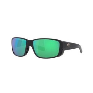 Costa Del Mar® Matte Black/Green Mirror Polarized Tuna Alley Pro Sunglasses