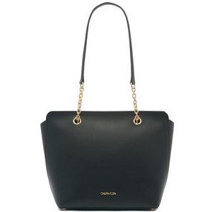 Calvin Klein® Black and Gold Hailey Micro Pebble Tote Bag