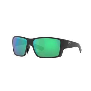 Costa Del Mar® Reefton Pro Matte Black/Green Mirror Polarized Sunglasses