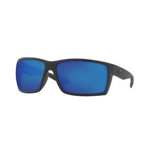 Costa® Del Mar Reefton Blackout Polarized Sunglasses w/Blue Mirror Lenses