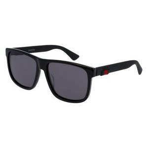 Gucci® Men's Black/Gray Square Frame Sunglasses