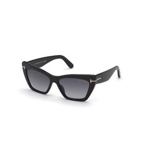 Tom Ford® Shiny Black/Gradient Smoke Wyatt Sunglasses