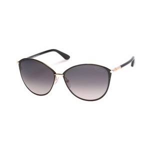 Tom Ford® Women's Penelope Shiny Rose Gold/Smoke Polarized Sunglasses