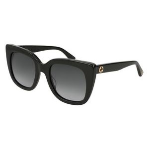 Gucci® Women's Black Oversize Rectangle Sunglasses