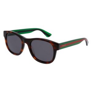 Gucci® Men's Havana Round Frame Sunglasses