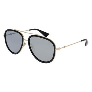 Gucci® Women's Gold/Black Aviator Sunglasses