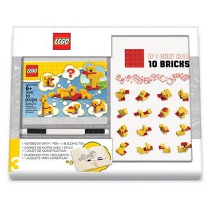 LEGO® Creativity Set w/Journal, Black Gel Pen & LEGO® Duck Building Toy