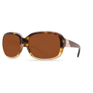 Costa® Del Mar Gannet Polarized Sunglasses w/Shiny Tortoise Fade Brown Frames & Copper Lenses