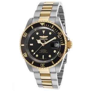 Invicta Men's 18K Gold Plated Pro Diver 3 Hand Automatic Watch