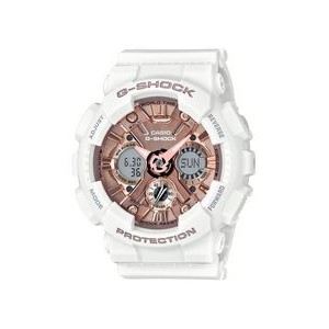 Casio® Women's White/Rose Gold G-Shock Watch