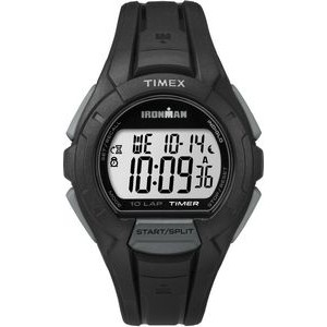 Timex® Ironman® Men's Gray/Black Essential 10-Lap Recall Timer Sport Watch