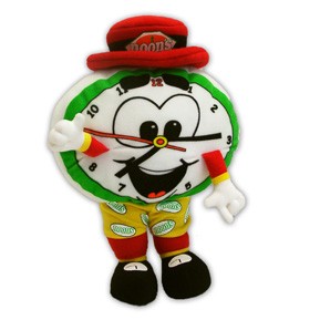 Custom Plush Clock Mascot