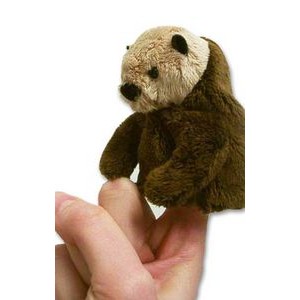 Custom Plush Sea Otter Finger Puppet