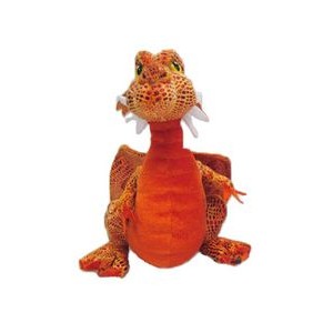Custom Plush Orange Dragon w/ Stripes