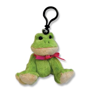 Custom Plush Mini Frog Mascot w/ Keychain Attachment