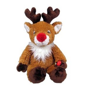 Custom Plush Holiday Reindeer