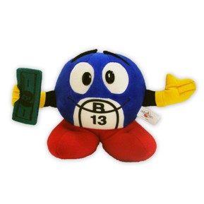 Custom Plush Bingo Ball Mascot w/ Money