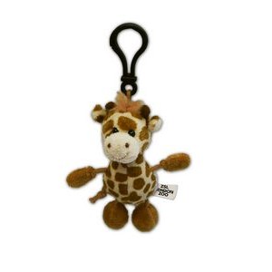 Custom Plush Mini Giraffe with Keychain/ Clip Attachment