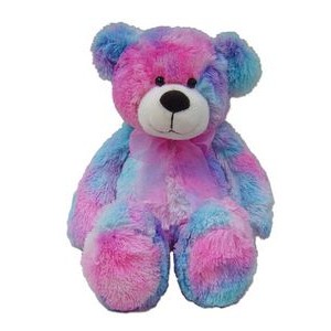 Custom Plush Pink Tie Dye Teddy Bear
