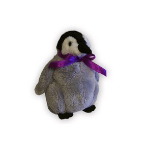 Custom Plush Gray Penguin w/ Ribbon