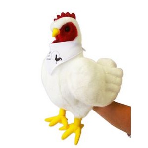 Custom Plush Rooster Hand Puppet