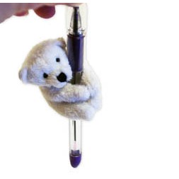 Custom Plush Mini Polar Bear Pen/ Pencil Hugger