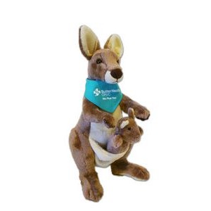 Custom Plush Kangaroo with Bandana