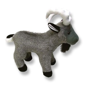 Custom Plush Gray Goat w/White Detail