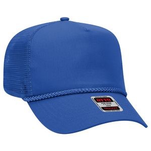 OTTO Cotton Blend Twill 5 Panel Pro Mesh Back Trucker Hat