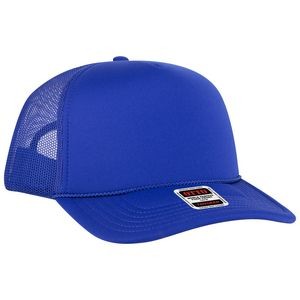 OTTO CAP 5 Panel High Crown Polyester Foam Front Mesh Back Trucker Hat