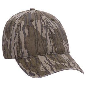 Mossy Oak Camouflage Garment Washed Superior Cotton Twill Six Panel Low Profile Baseball Cap