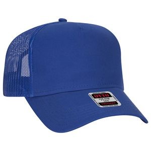OTTO Cotton Twill 5 Panel Low Profile Mesh Back Trucker Hat