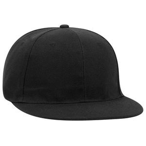 OTTO Promo Alternative Wool Twill Round Flat Visor "OTTO SNAP" 6 Panel Pro Style Snapback Hat