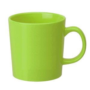 14 Oz. Lime Green & Orange Breve Mug *To Be Discontinued*