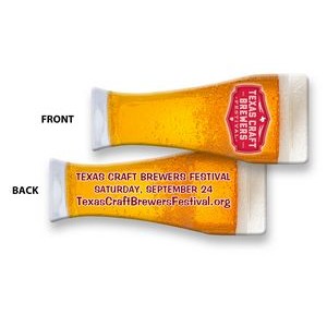 Beer Glass Shaped Nail File w/ Double Sided Grit (3 3/8