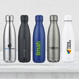 MEDINA  17 OZ DOUBLE WALL STAINLESS STEEL WATER BOTTLE. 18/8 Stainless Steel Water Bottle