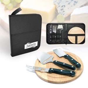 Normandy 5 Piece Cheese Set and Cutting Board