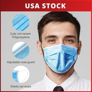 3-Ply Disposable Face Mask - IN STOCK READY TO SHIP