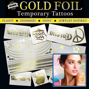 Genuine "Gold" Foil Temporary Tattoos
